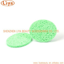 Wholesale facial cleansing cellulose makeup sponge remover oval shape